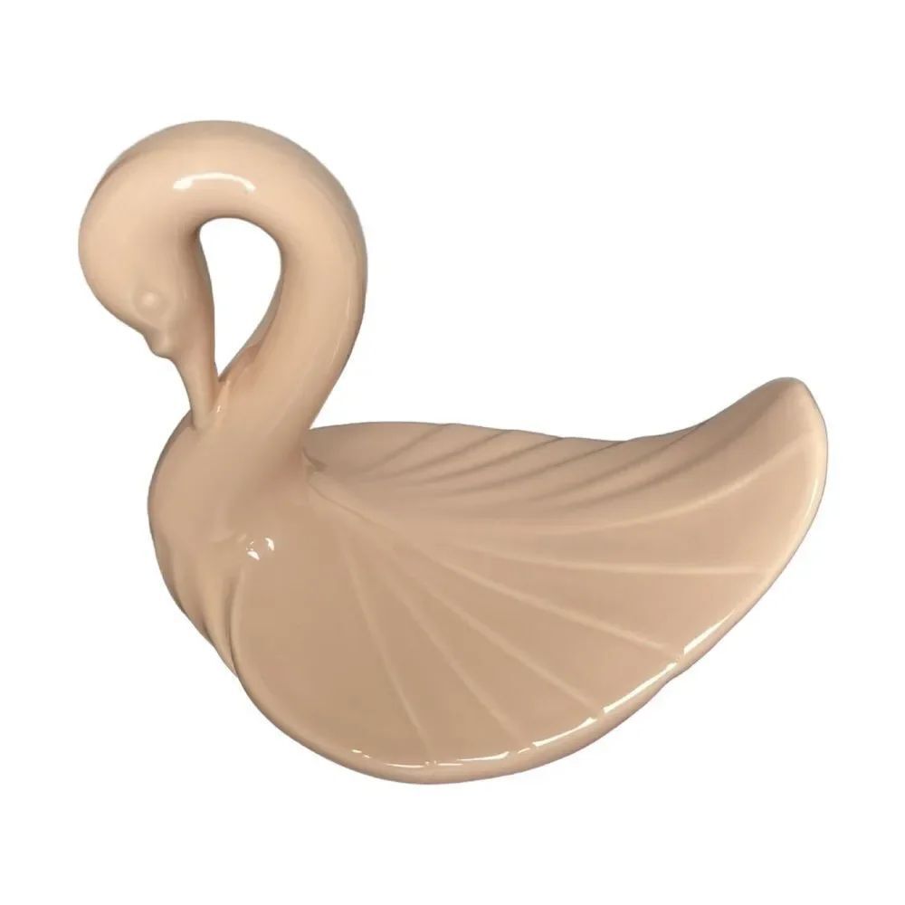 Vintage 80’s Collectible Porcelain Cream Colored Swan Soap Dish - Picture 3 of 9